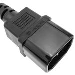Cable eléctrico alta calidad 3x1.5mm² IEC60320 C19-hembra a C14-macho 1.8m - FA07100 - 07