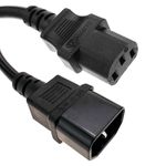 Cable de alimentación eléctrico IEC-60320 C13 a C14 de 1.8 m - CH02100 - 01