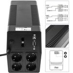 SAI de linea interactiva Supra de 1100VA 600W con 4 schuko - UP11100 - 03
