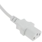 Cable de alimentación IEC-60320 blanco C13 SCHUKO-macho 3m - CH08200 - 02