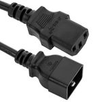 Cable Alimentación IEC-60320 0.2m (C13 / C20) - FA09700 - 01