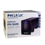 SAI Phasak interactivo serie Esential 1000VA/600W - PH 9410 - 04