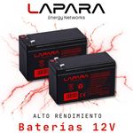 Batería 12V 9Ah sellada Lapara - LA-HR1235 - 02