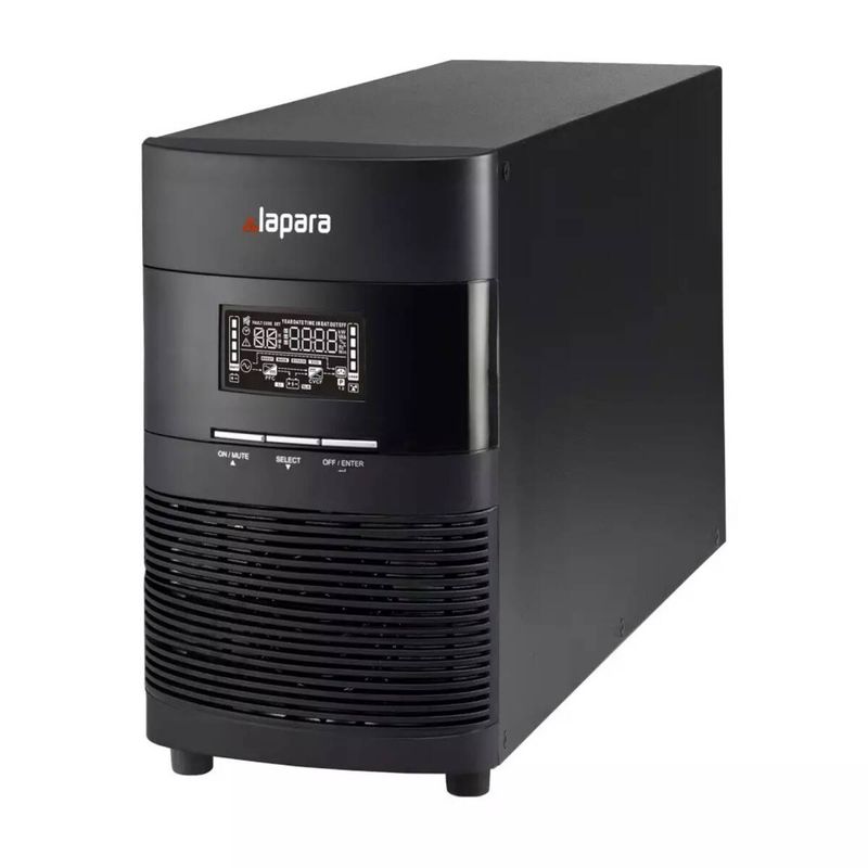 SAI Lapara 3000VA/3000W v1.0, on-line, doble conversión, LCD - LA-ON-3K-LCD-V.10 - 01