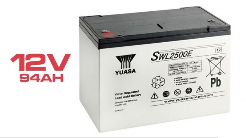 Batería Yuasa SWL2500-12 plomo-ácido 12V 94Ah - SWL2500TFR - 01