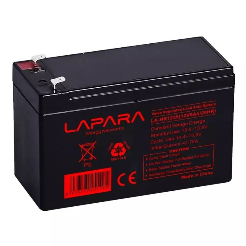 Batería 12V 9Ah sellada Lapara - LA-HR1235 - 01