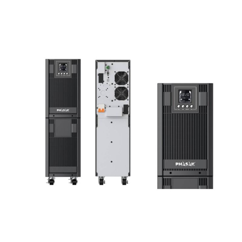 SAI Phasak Basic Pro Series 6000VA/5400W, online, doble conversión, LCD - PH 8060 - 01