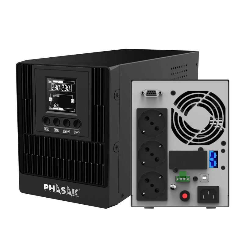 SAI Phasak 1000VA Smart Pro Online LCD - PH 9210 - 01