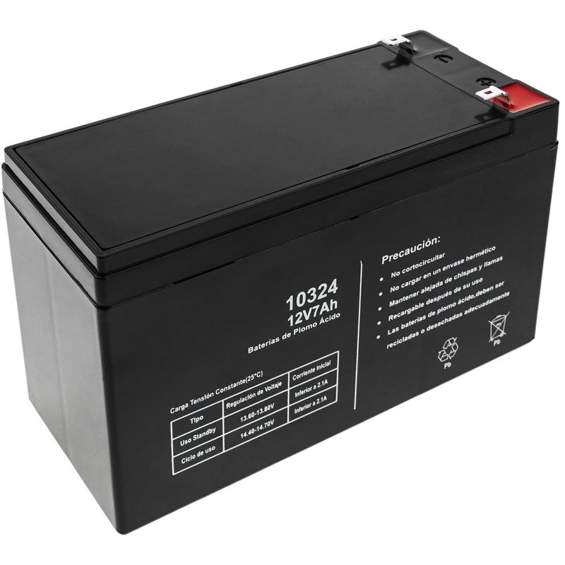 Batería de recambio sellada de plomo-ácido de 12V 7Ah para reparaciones de SAI - UP09200 - 01